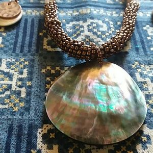 Abalone shell necklace